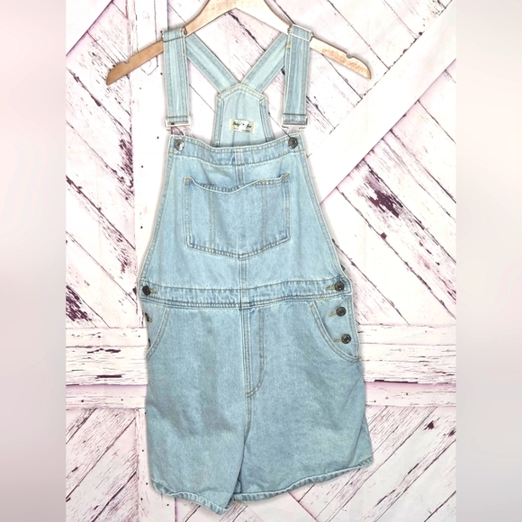 Daisy Grae Light Blue Denim Short-All - Picture 1 of 6